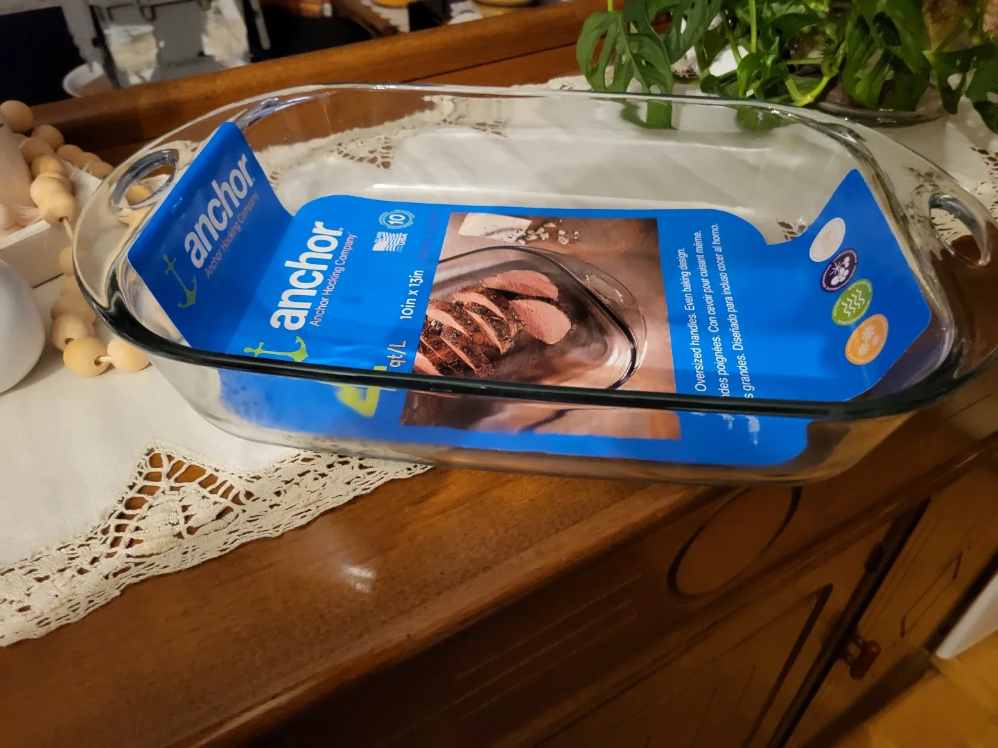 Anchor Hocking Glass Baking Dish, 4 qt, New image indicator(2)