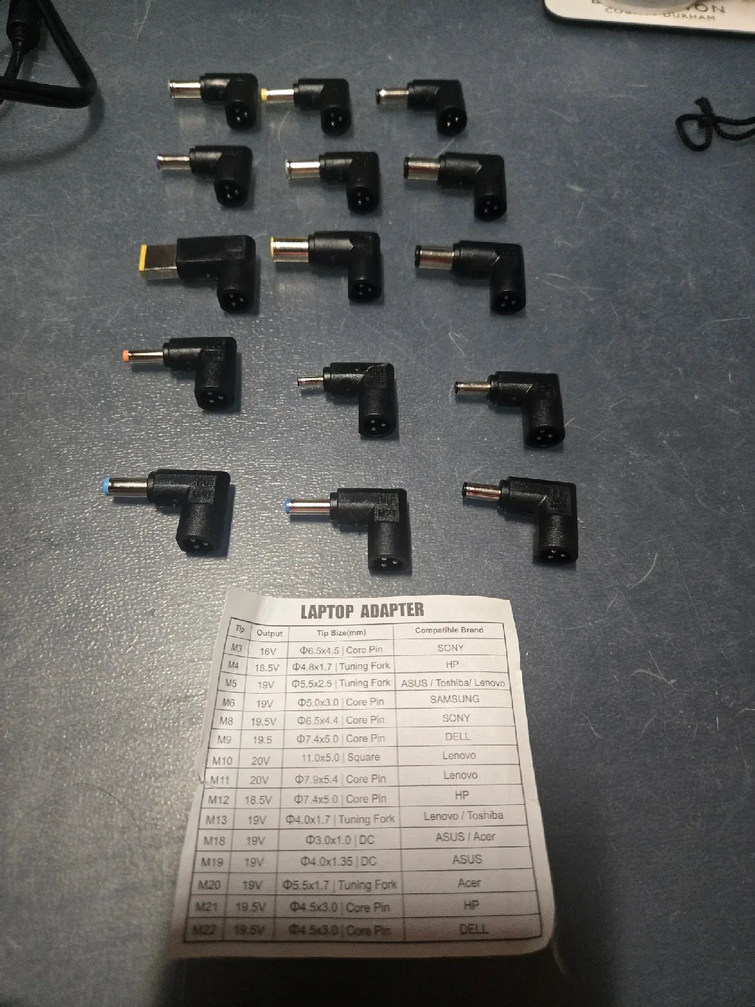 Universal Laptop Charger DC Tips Power Adapter