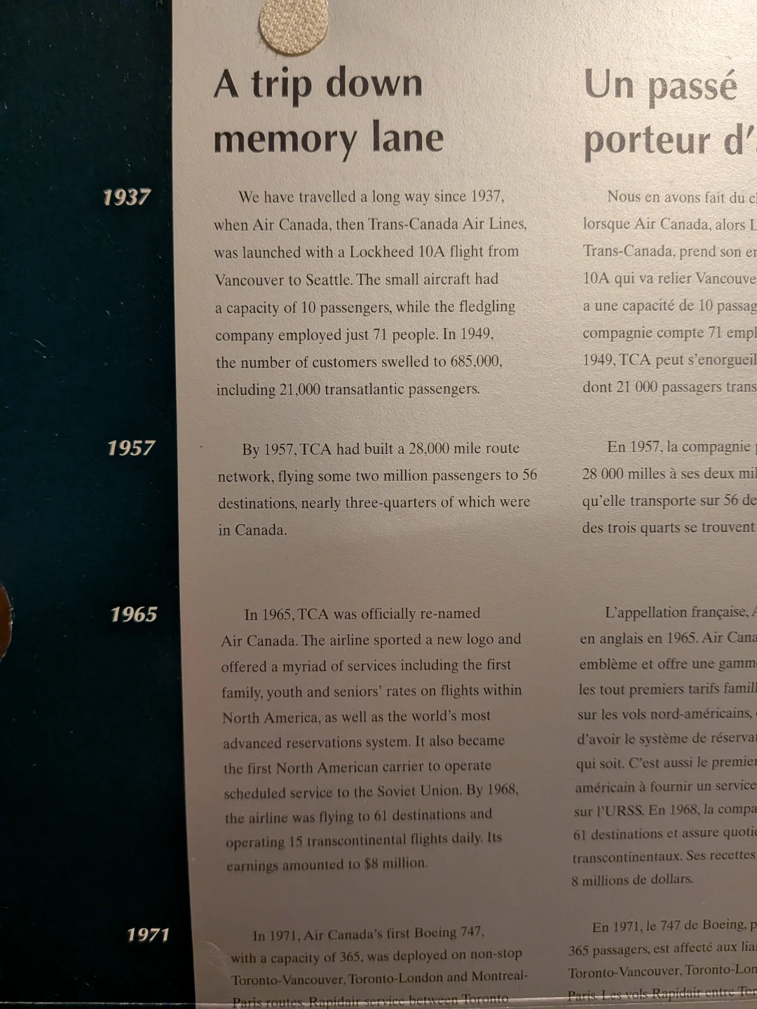 Air Canada 60th Anniversary Commemorative Set - photo 4