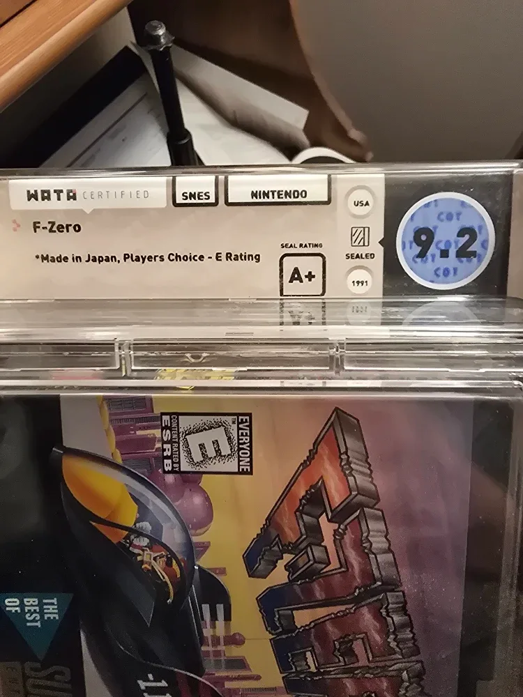 WATA Certified F-Zero SNES Game (9.2 Grade) image indicator(2)