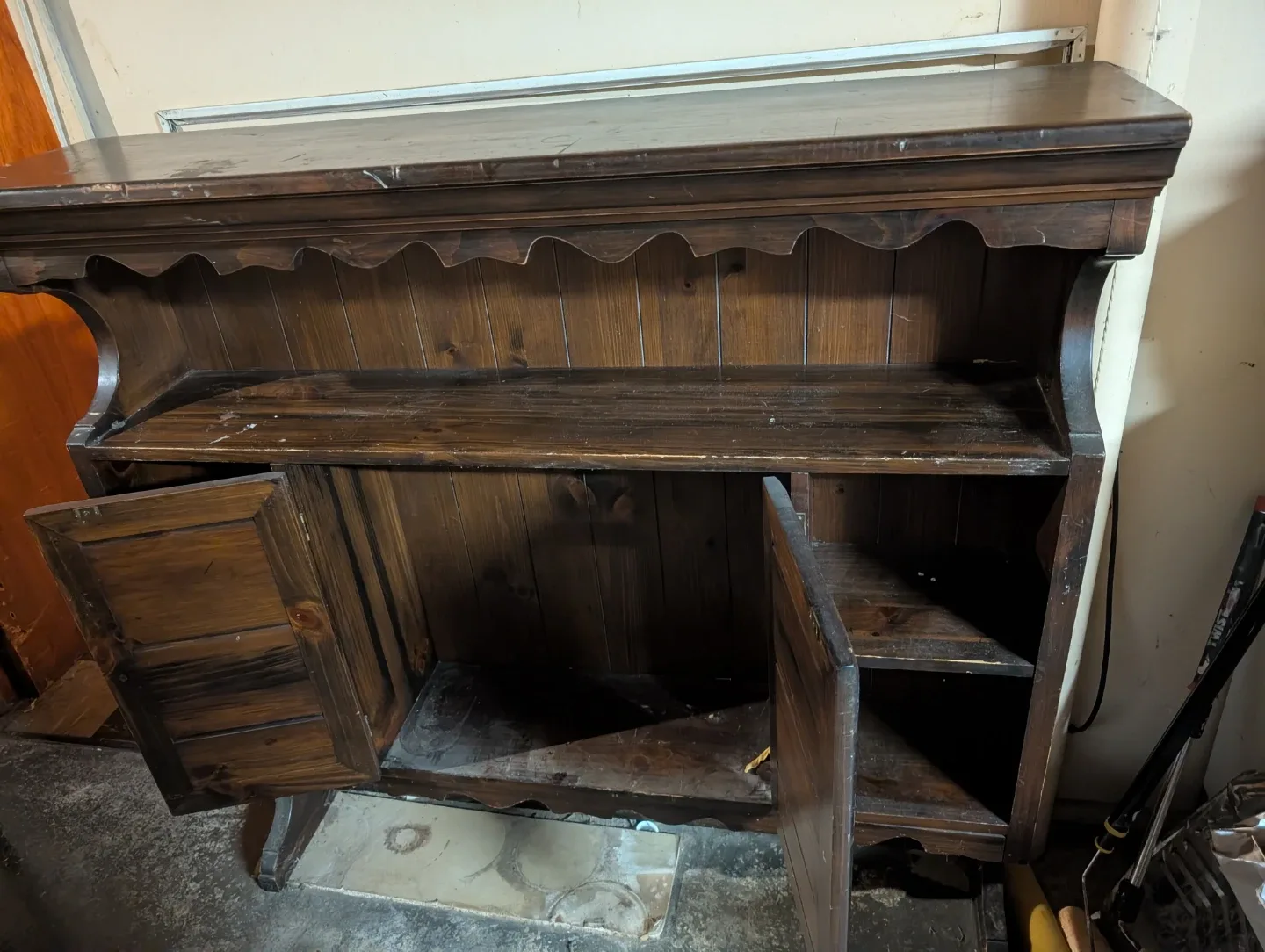 Wooden Hutch Cabinet image indicator(3)