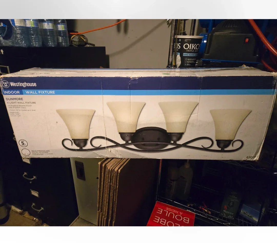 New Westinghouse Dunmore Four-Light Wall Fixture image indicator(2)