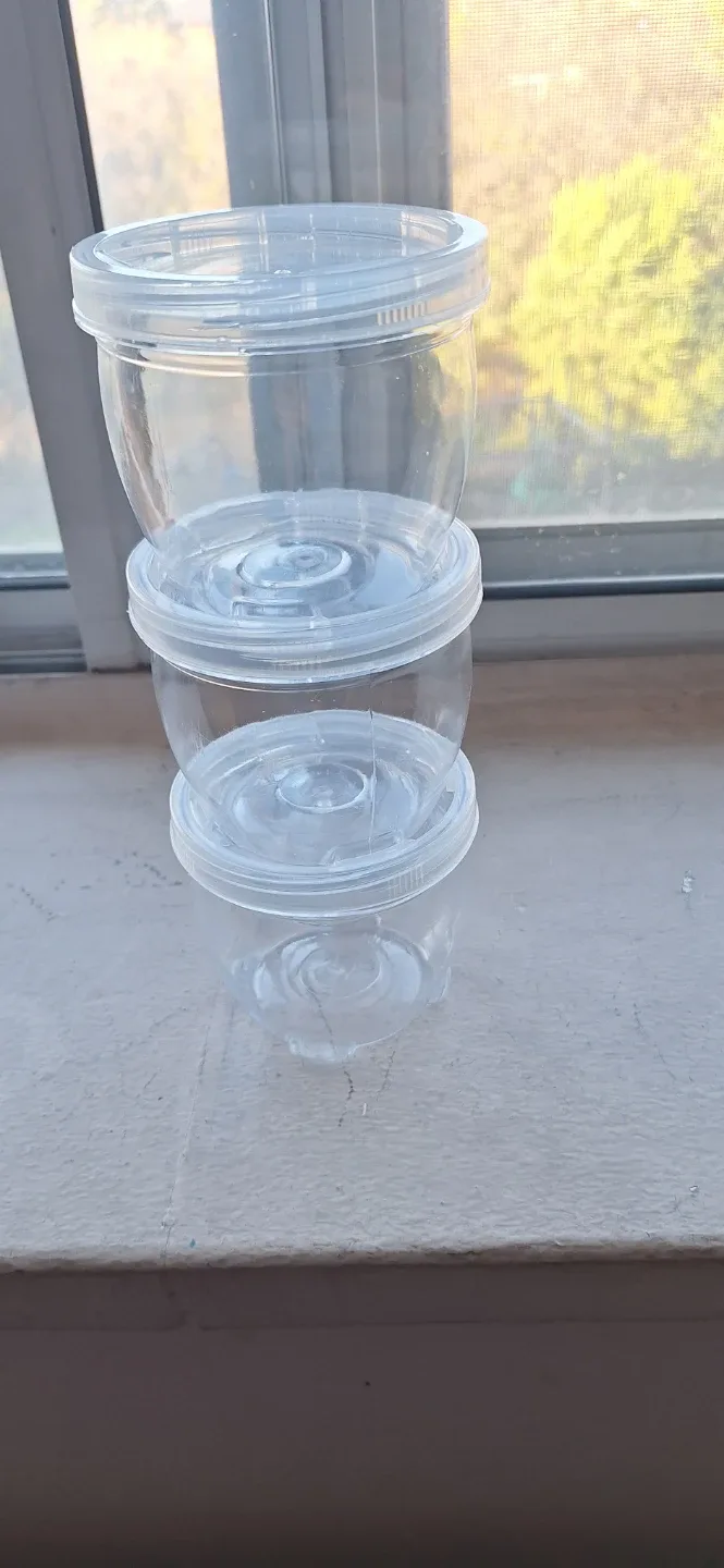 3 Clear Plastic Food Storage Containers🥕
