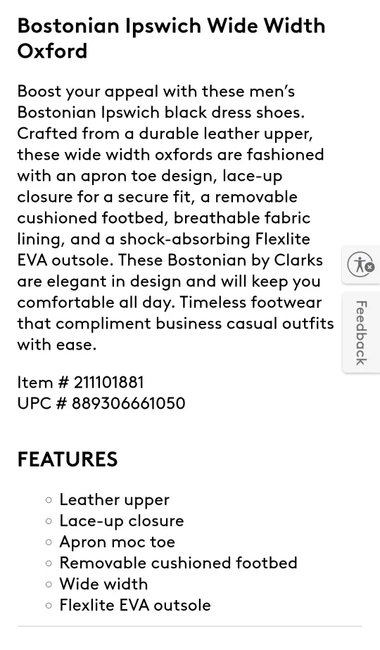 Bostonian Flexlite Dress Shoes, Black image indicator(8)