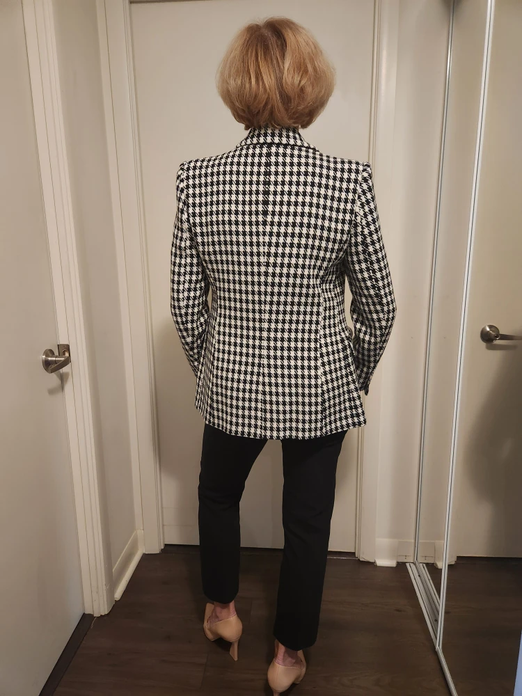 ZARA Houndstooth Blazer - photo 3