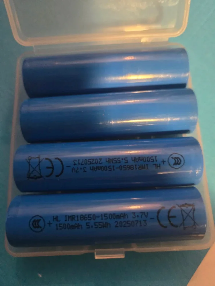 HL IMR18650 1500mAh 3.7V Batteries - Set of 4