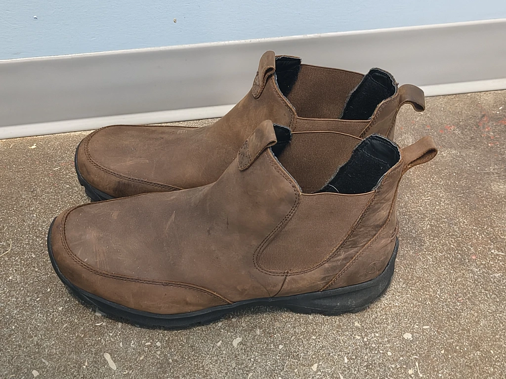 Lands' End Brown Leather Chelsea Boots size 12 men - photo 2
