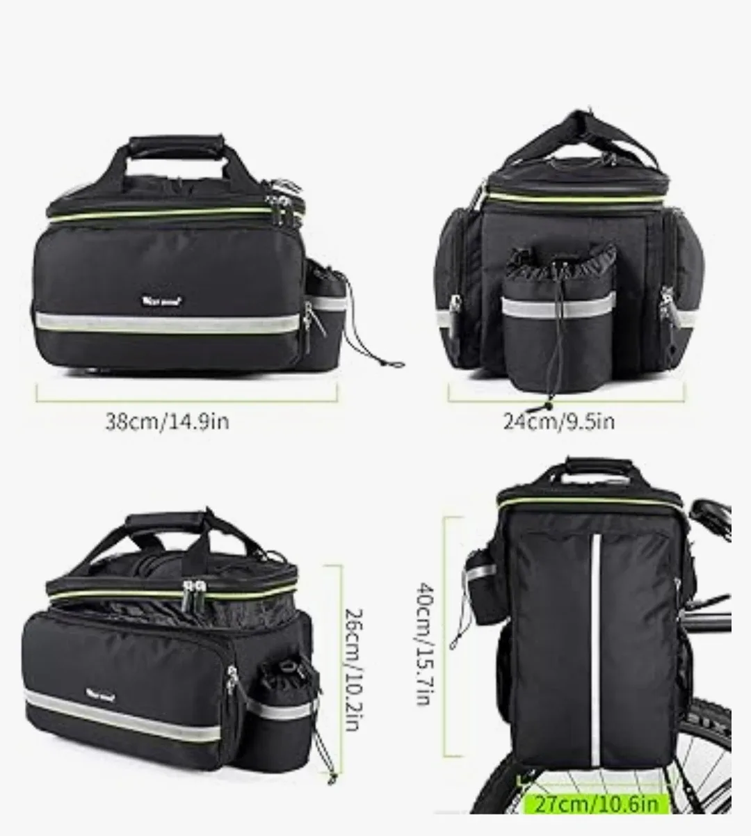 West Biking Bicycle Bag - Black image indicator(8)