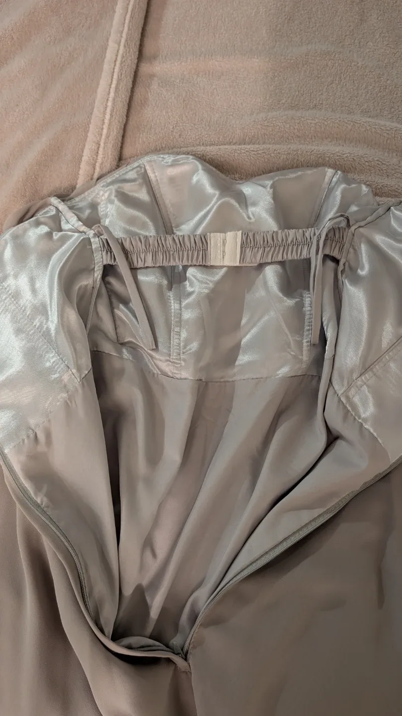 Grey Strapless Dress image indicator(3)