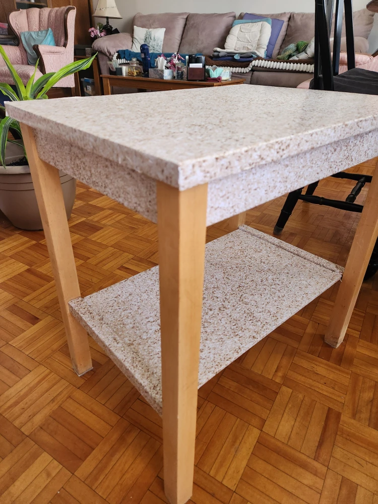 Side Table with Shelf  #cleanout