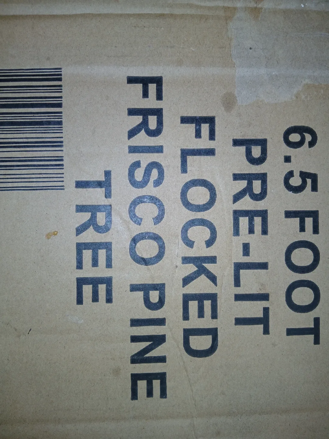 Holiday Time 6.5-Foot Pre-Lit Flocked Frisco Pine Tree image indicator(2)