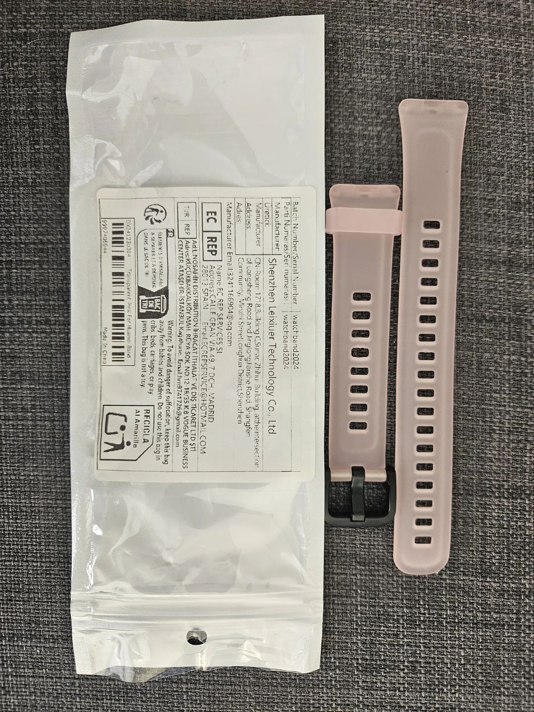 Cute Pink Wristband for Huawei Band 10, 9, and more. - photo 2