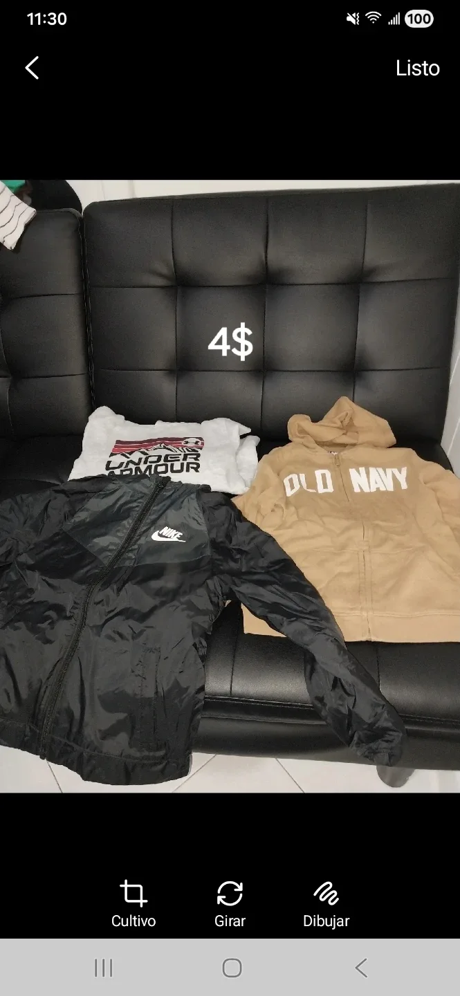 Nike Jacket, Old Navy Hoodie, Under Armour Shirt - Bundle image indicator(2)