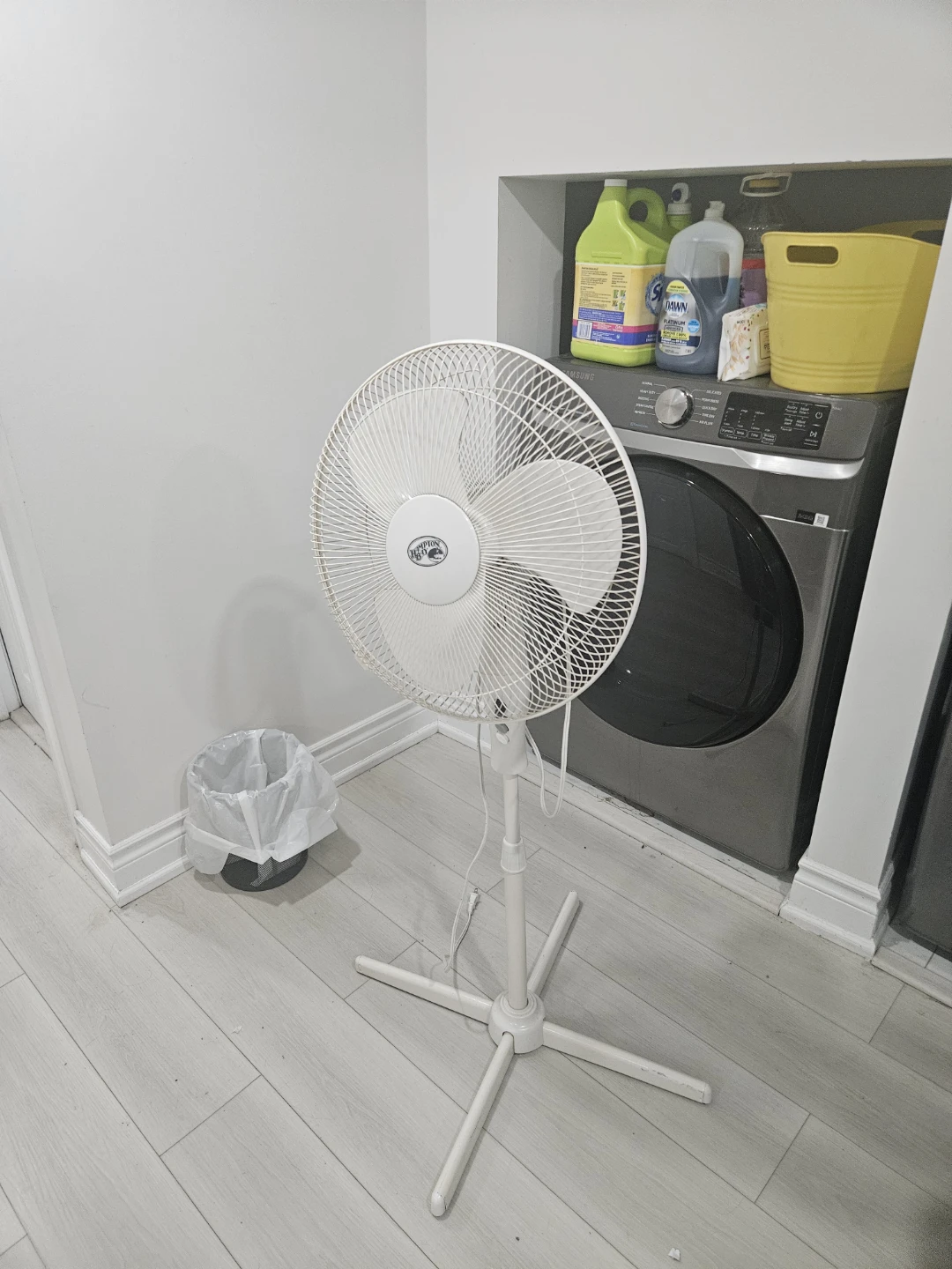 Hampton Bay White Stand Fan