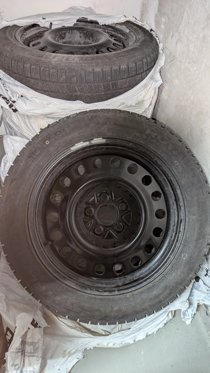 Royal Black Winter Tires 215/55R17 with Rims - New Barely Used
