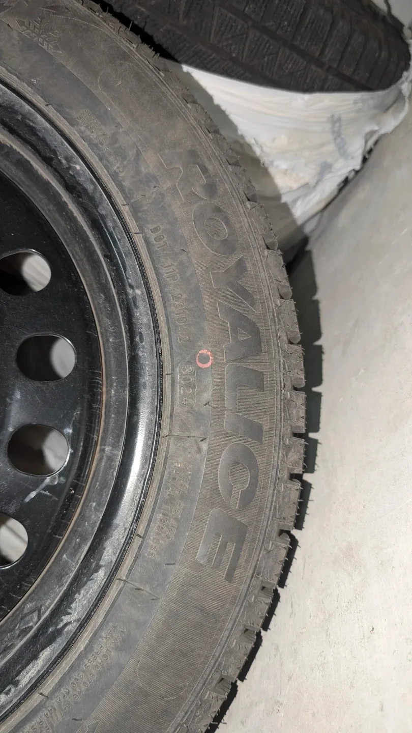 Royal Black Winter Tires 215/55R17 with Rims - New Barely Used image indicator(2)