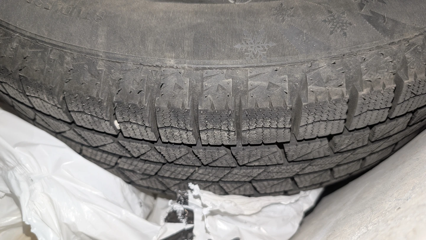 Royal Black Winter Tires 215/55R17 with Rims - New Barely Used - photo 4