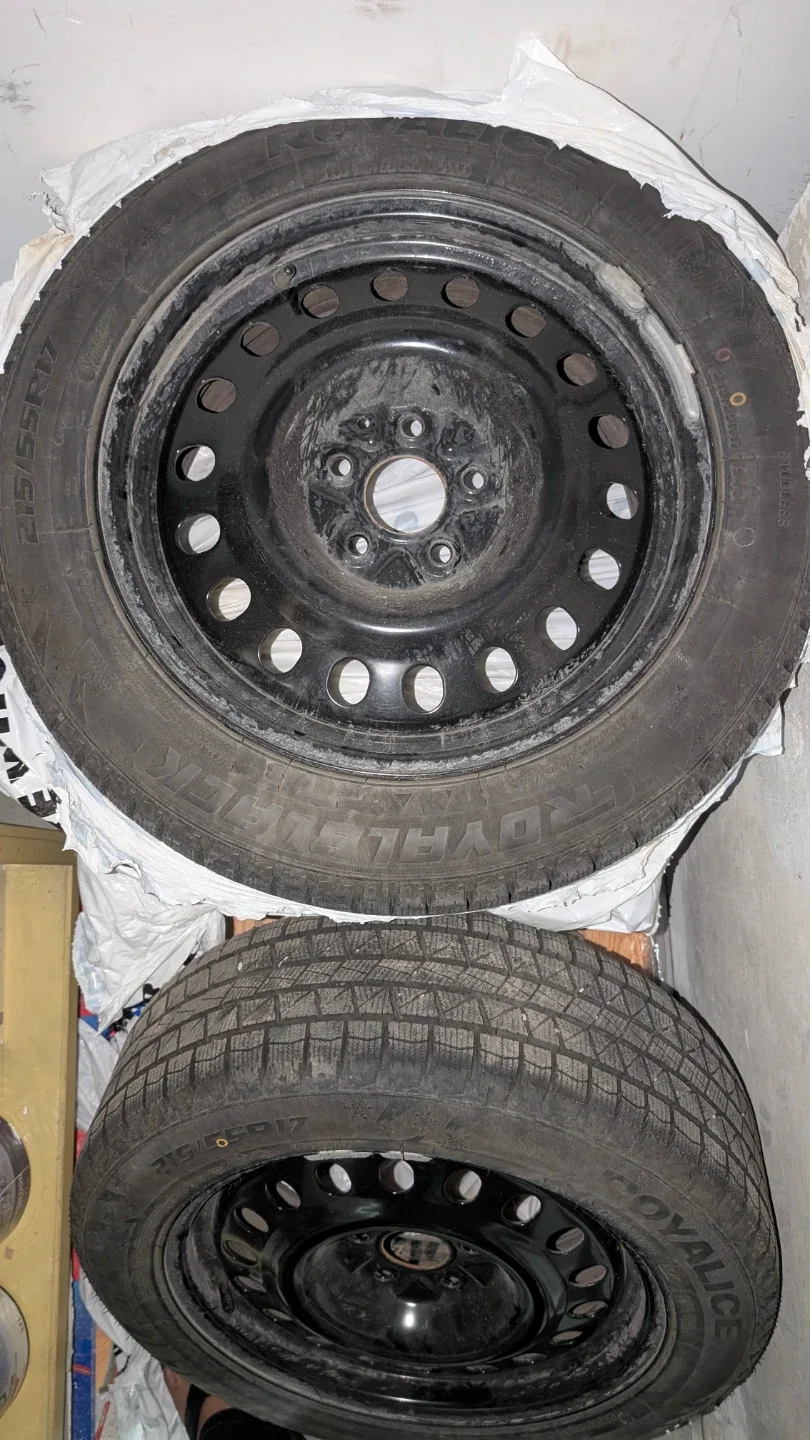 Royal Black Winter Tires 215/55R17 with Rims - New Barely Used image indicator(7)