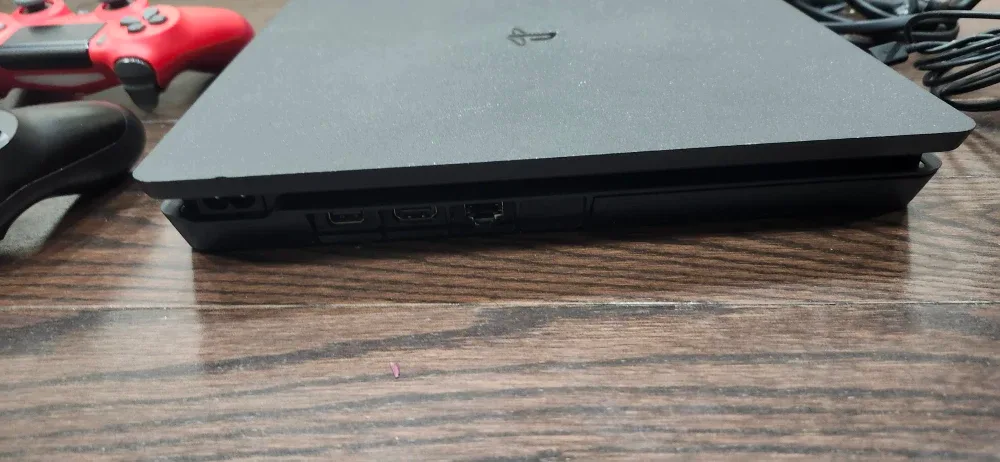 PlayStation 4 Slim with Red Controller & Spider-Man Game image indicator(7)