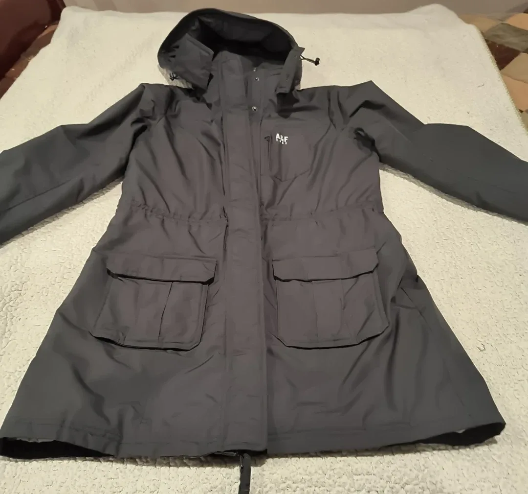 A&F 1892 Gray Winter Parka Talla L image indicator(2)