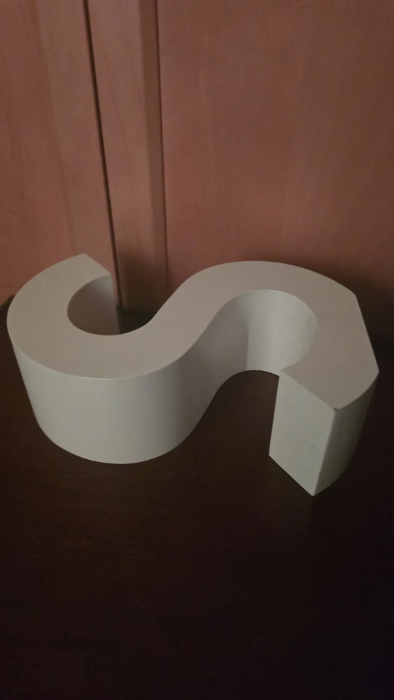 Decorative Letter S - White - photo 2