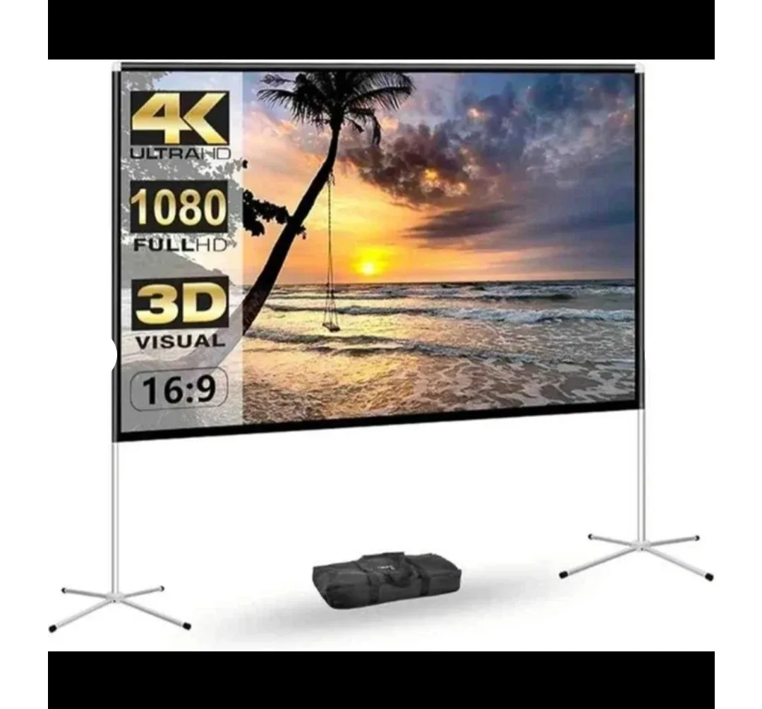 New Aodiou 80-inch Projector Screen With Stand