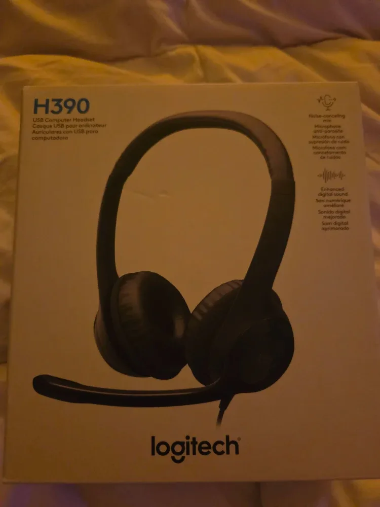 Logitech H390 USB Computer Headset - NEW