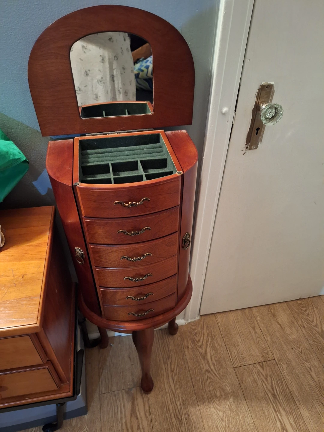 Wooden Jewellery Armoire Cabinet - photo 2
