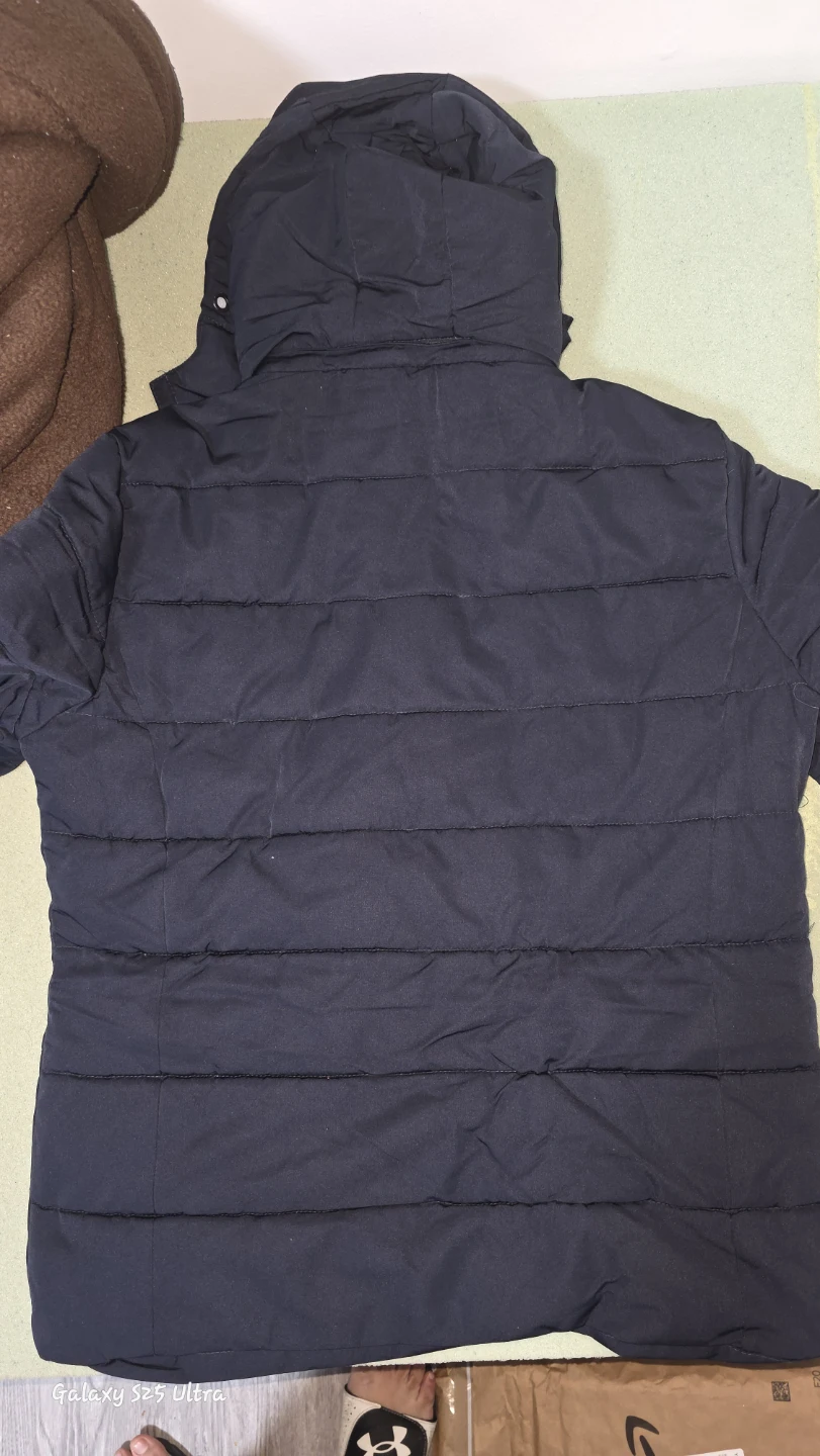 Navy Blue Padded Winter Jacket - photo 2