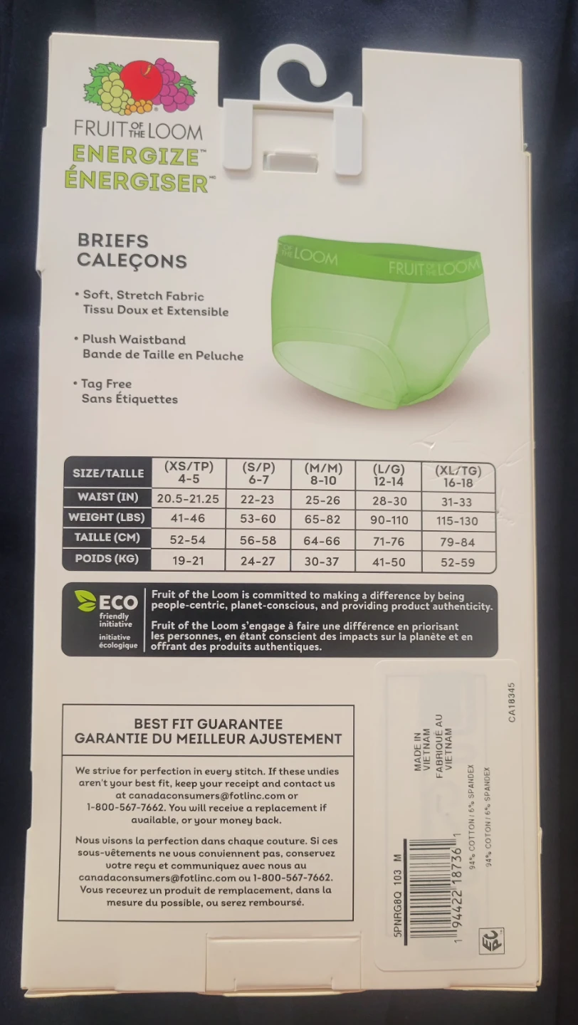 Brand New Fruit of the Loom Boys' Briefs - Size M (8-10) - photo 3