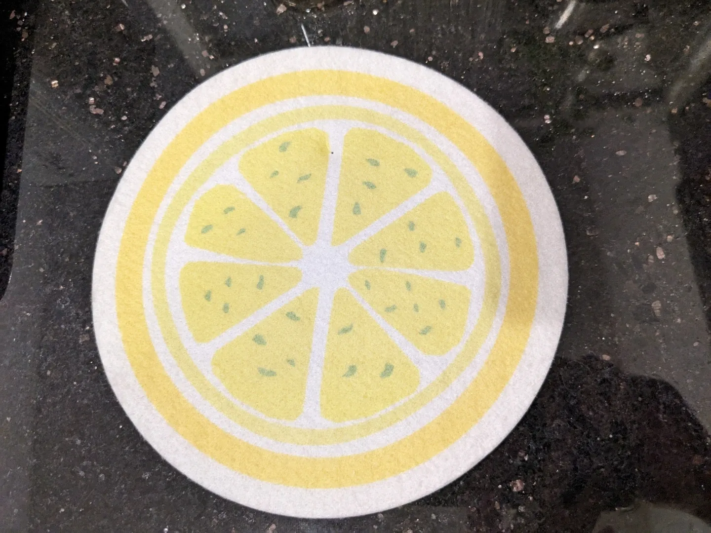 Lemon Print kitchen dish cloth 🥕
