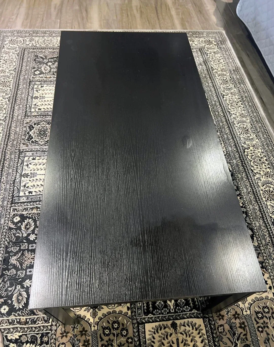 Black Wood Grain coffee table set