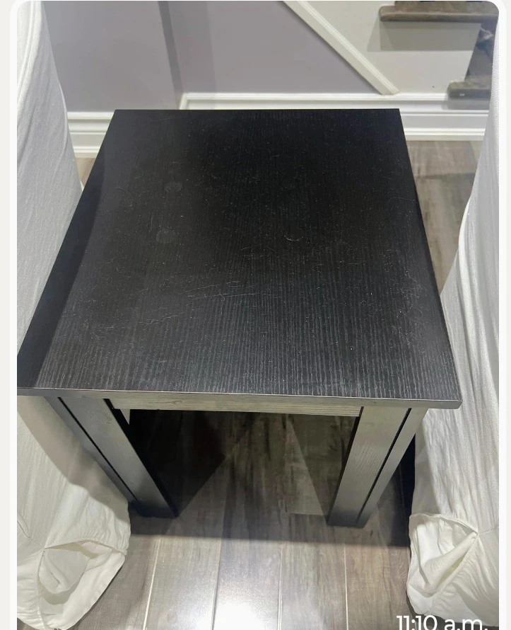 Black Wood Grain coffee table set - photo 3