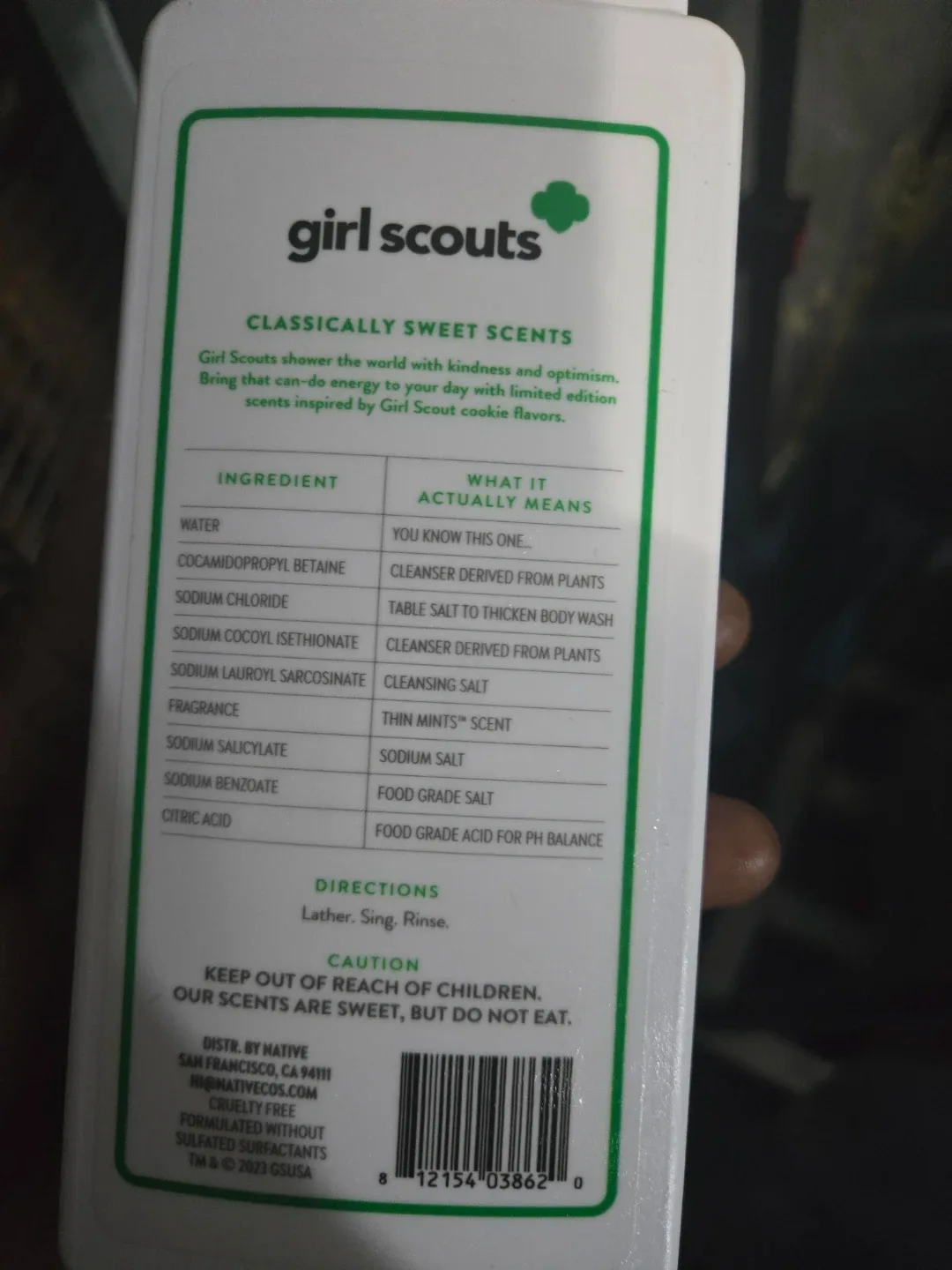 Native Girl Scouts Thin Mints Body Wash image indicator(2)