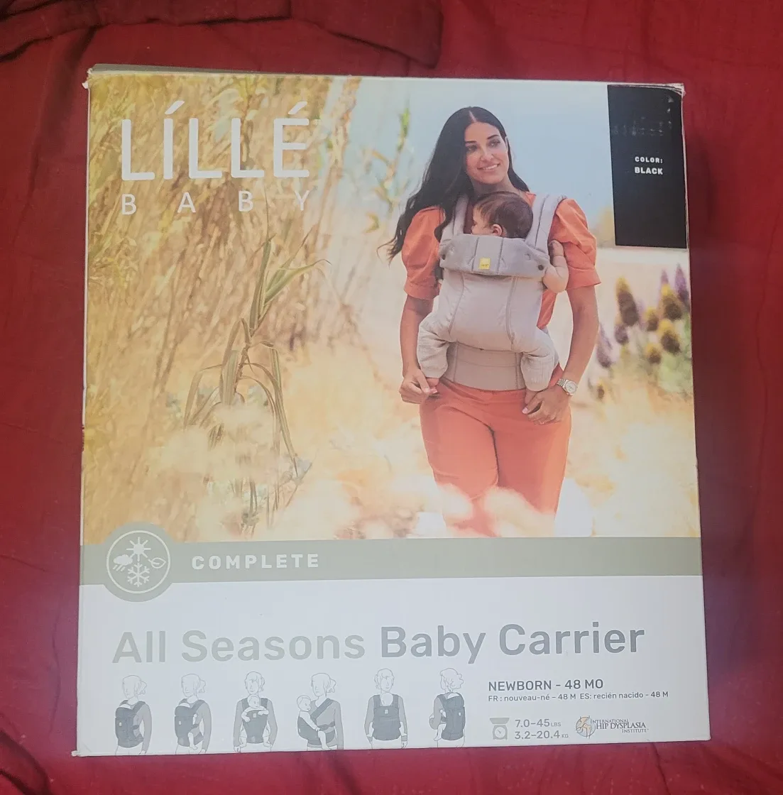 LILLEbaby Complete All Seasons Baby Carrier - Black