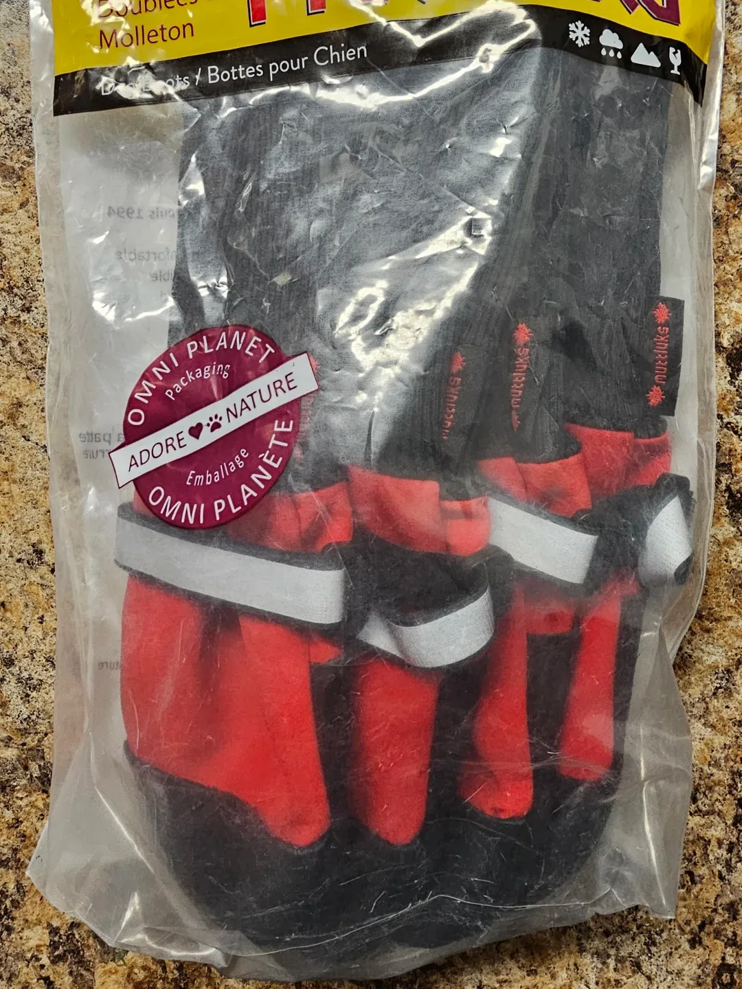 Muttluks Fleece Lined Dog Boots - Size L (Red) image indicator(2)