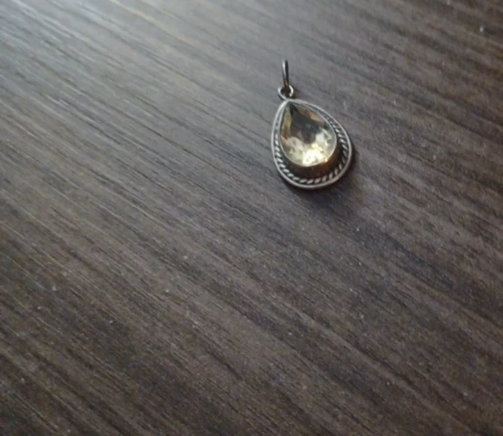 Teardrop citrine Pendant - photo 2