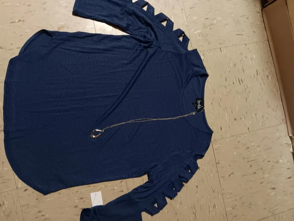 Lay & Lay Blue Top - Size M