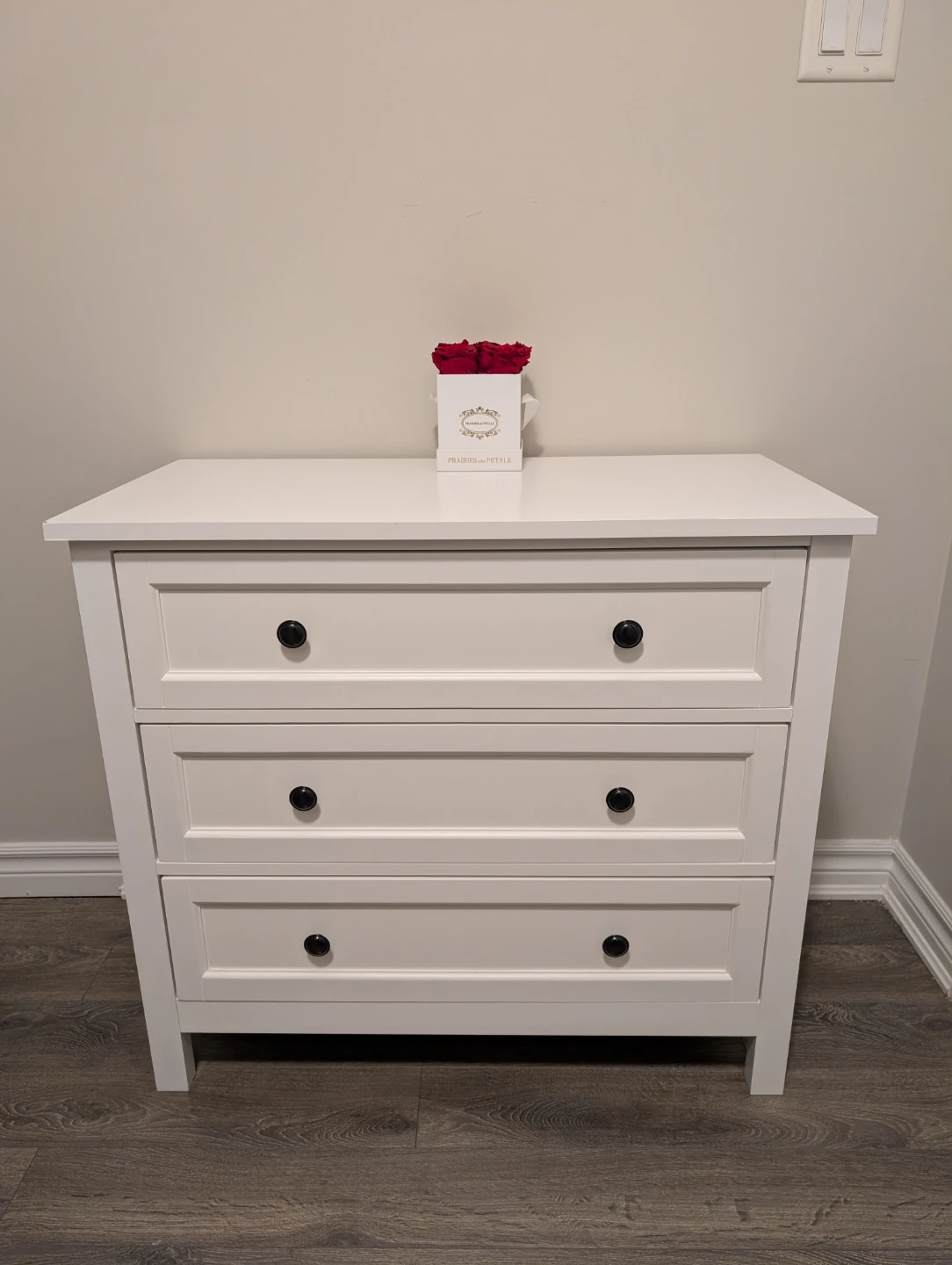 White Eden 3-Drawer Dresser from Structube