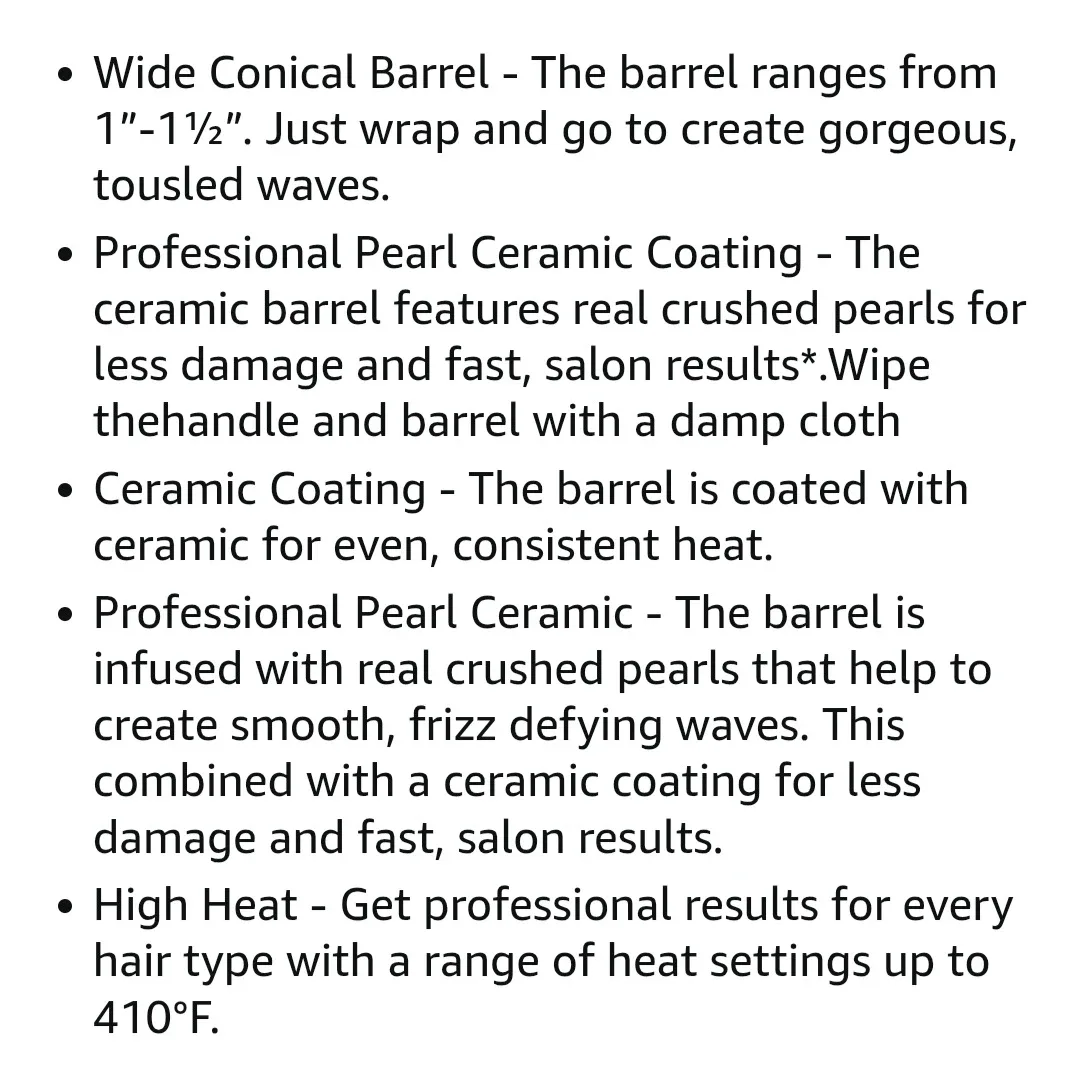 Remington Pro 1"-1 1/2" Conical Curling Wand image indicator(5)