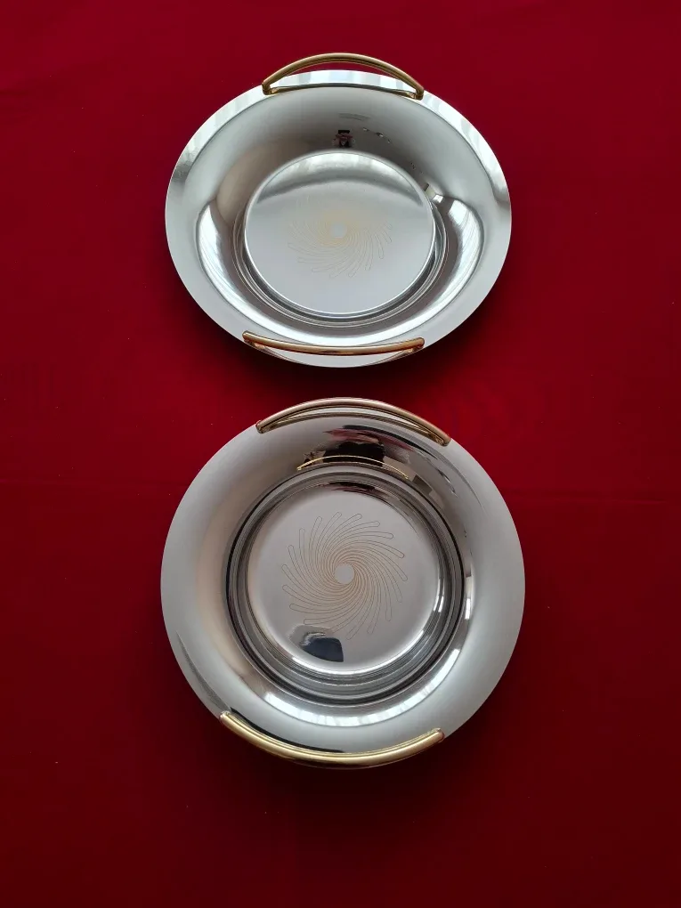 Stainless Steel Serving Dishes with Handles (Set of 2)