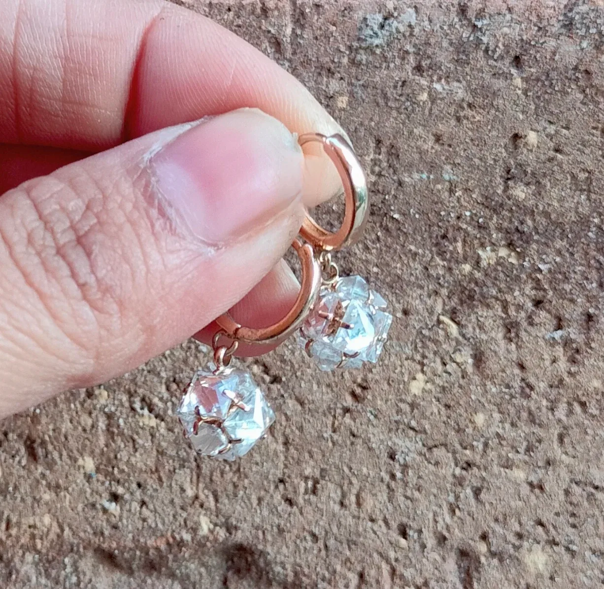 Aldo Dangle Hoop Earrings Small image indicator(2)