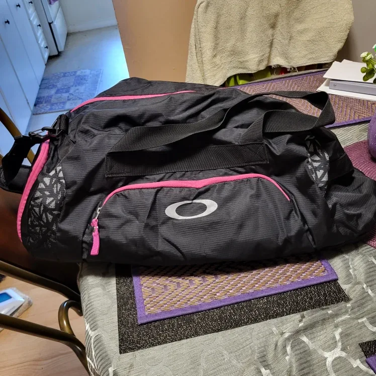 Oakley Black & Pink Duffle Bag