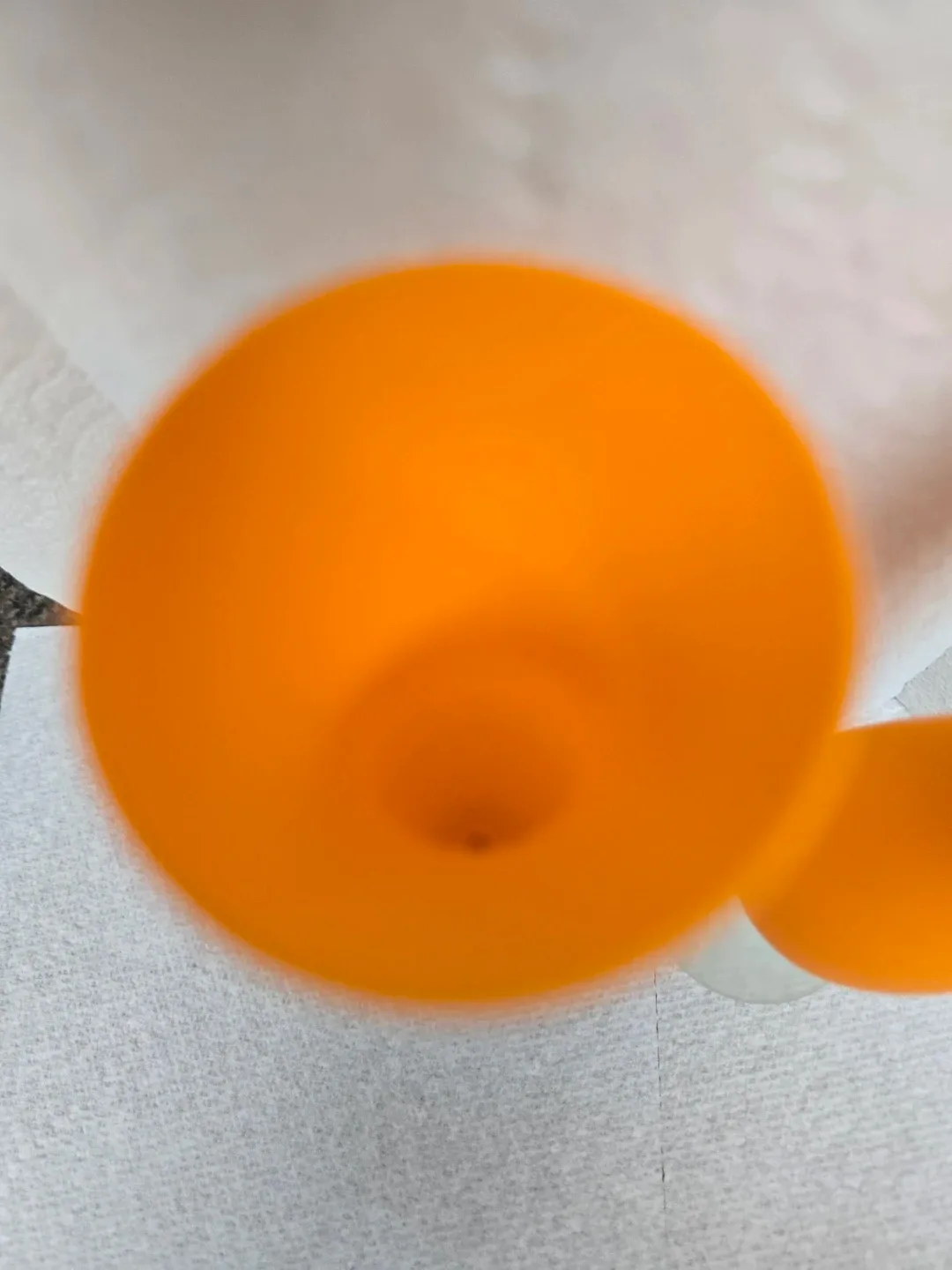 Vintage Sunshine Orange Frosted Glass Bud Vase image indicator(4)