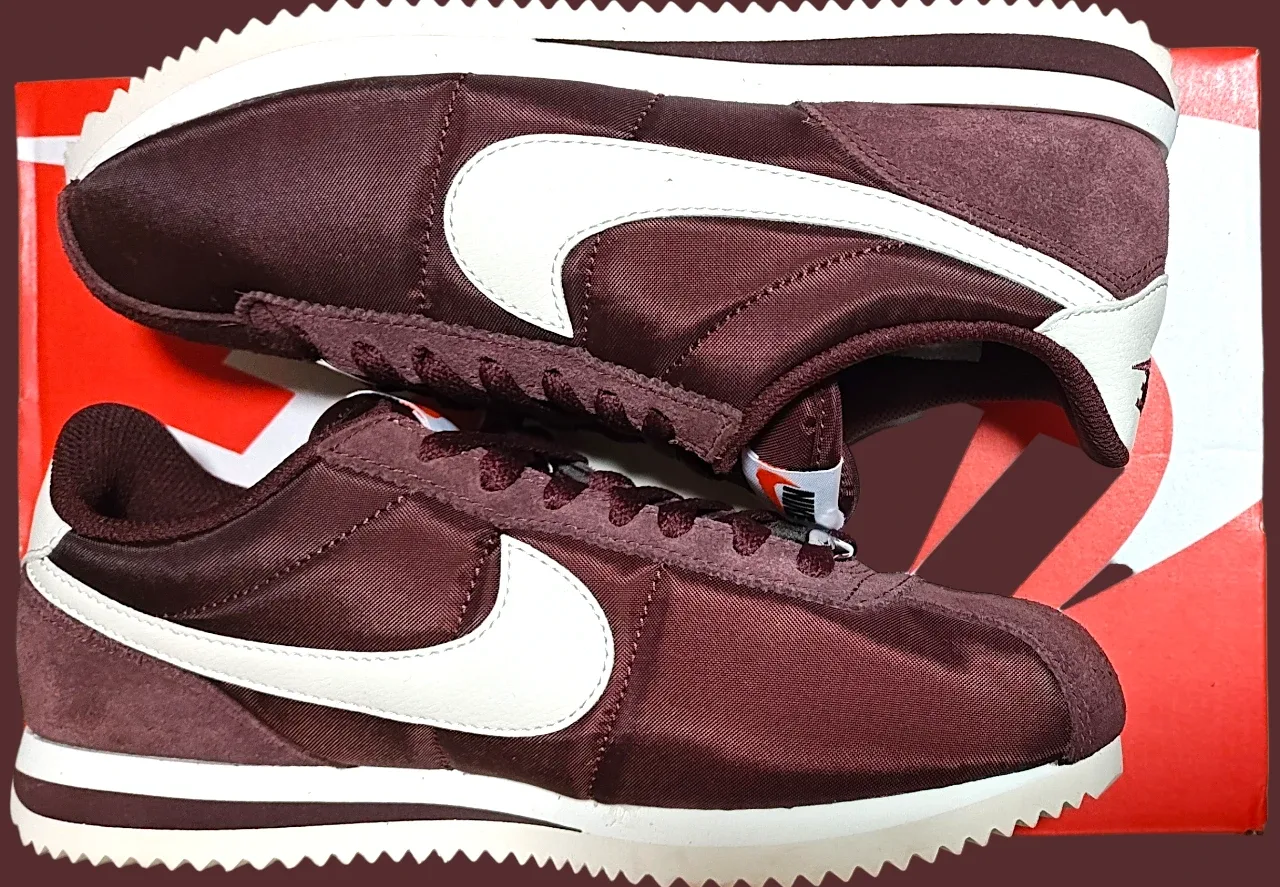 *NIB* 8 US — Nike Cortez Textile [BURGUNDY CRUSH] image indicator(2)