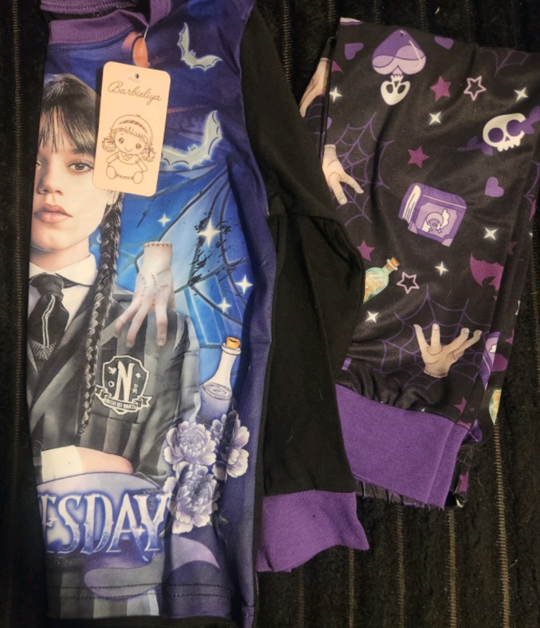 Wednesday Addams Family Pajamas, Size 12T - photo 3
