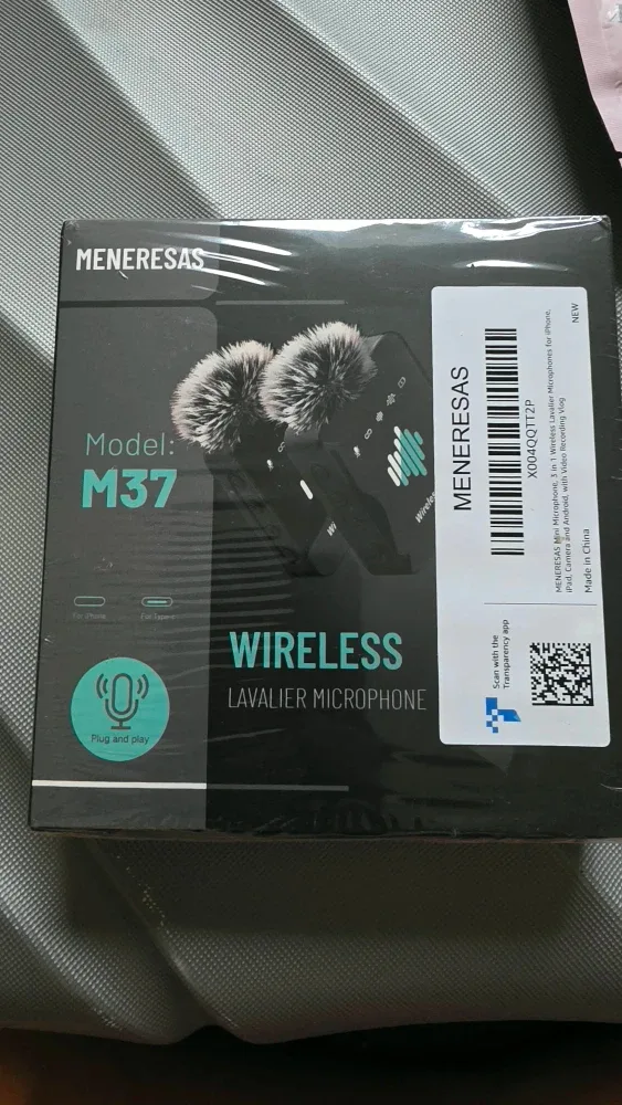 New MENERESAS M37 Wireless Lavalier Microphone