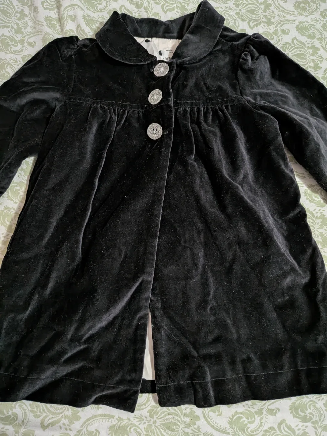 Carter's Black Velvet Girls' Jacket - Size 12 image indicator(9)