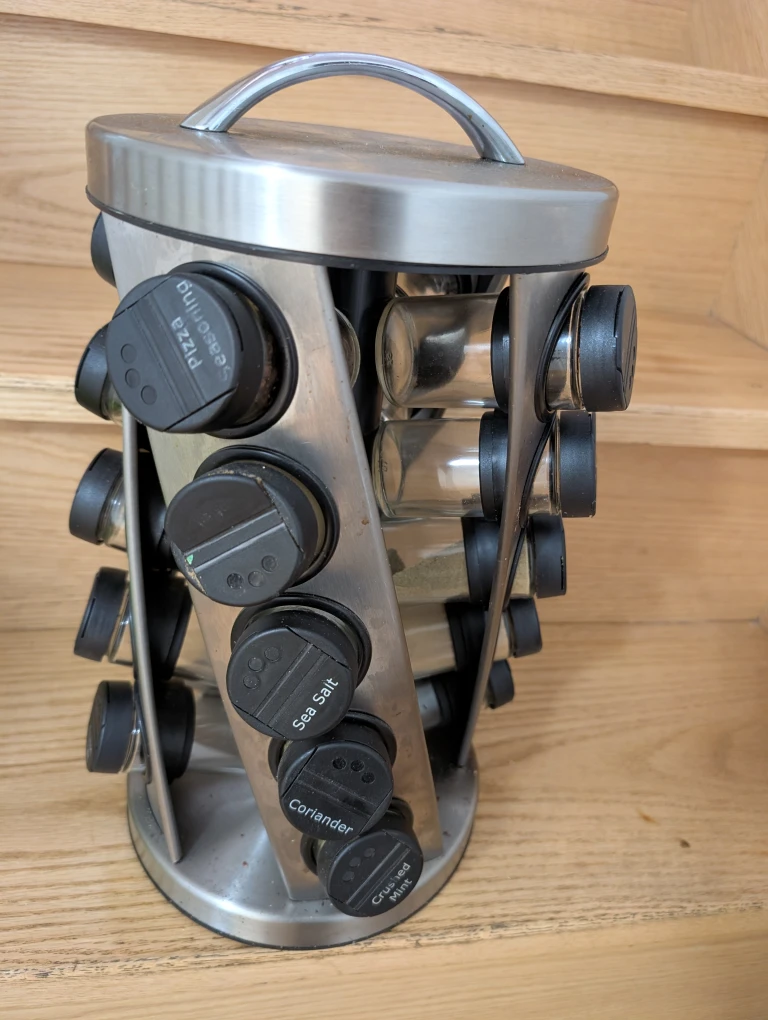 Rotating Spice Rack with Jars - photo 4