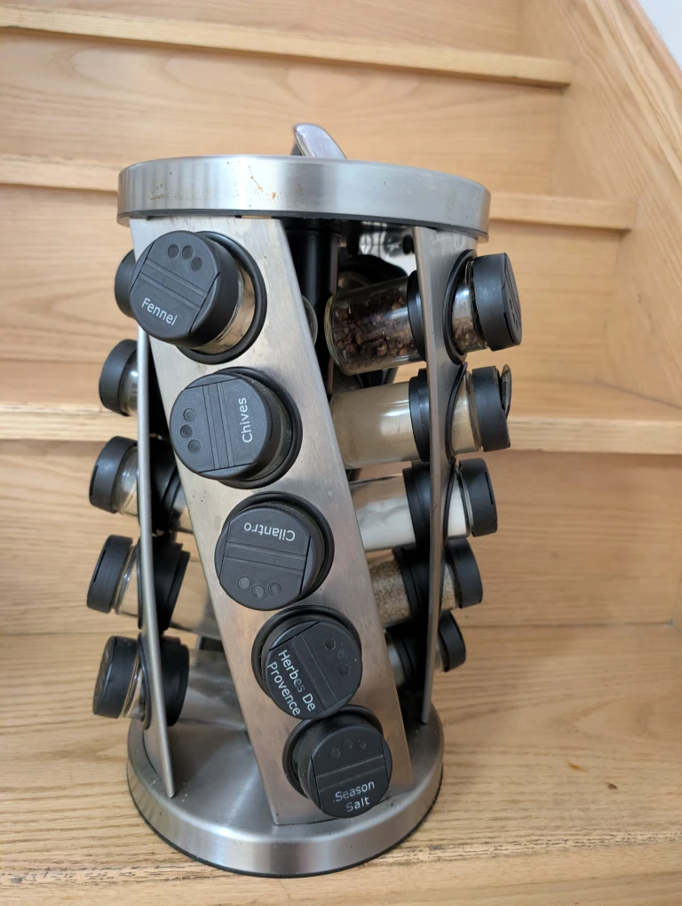 Rotating Spice Rack with Jars - photo 5